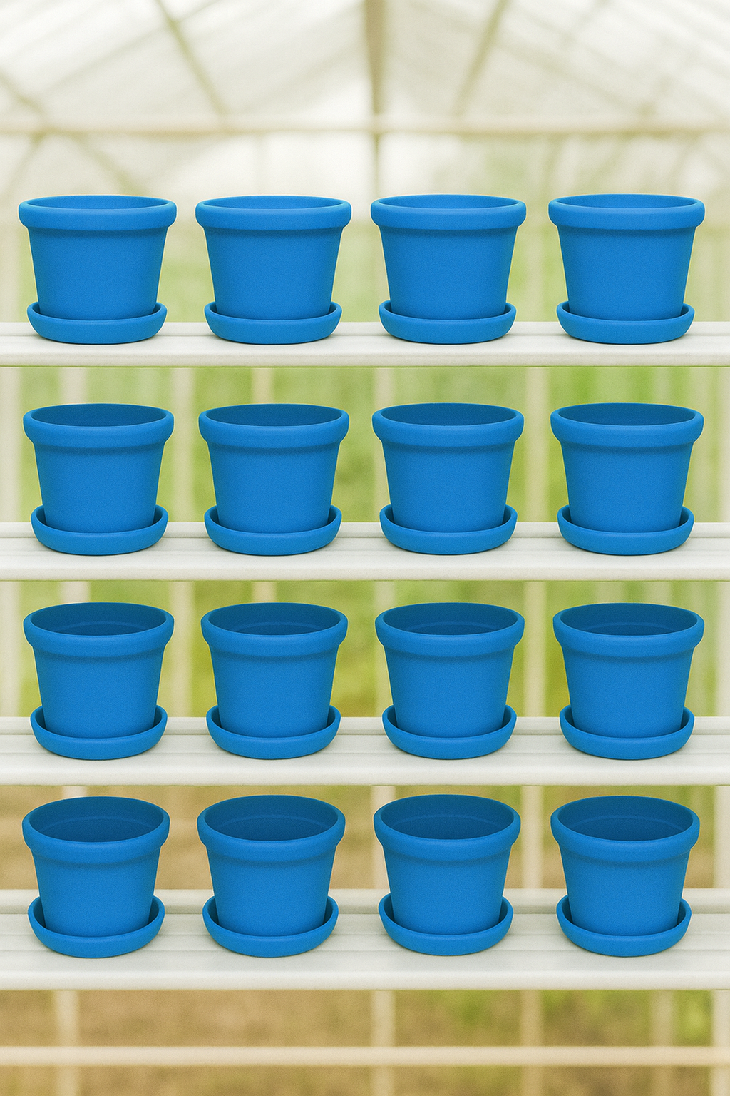 Blue Plant Pots