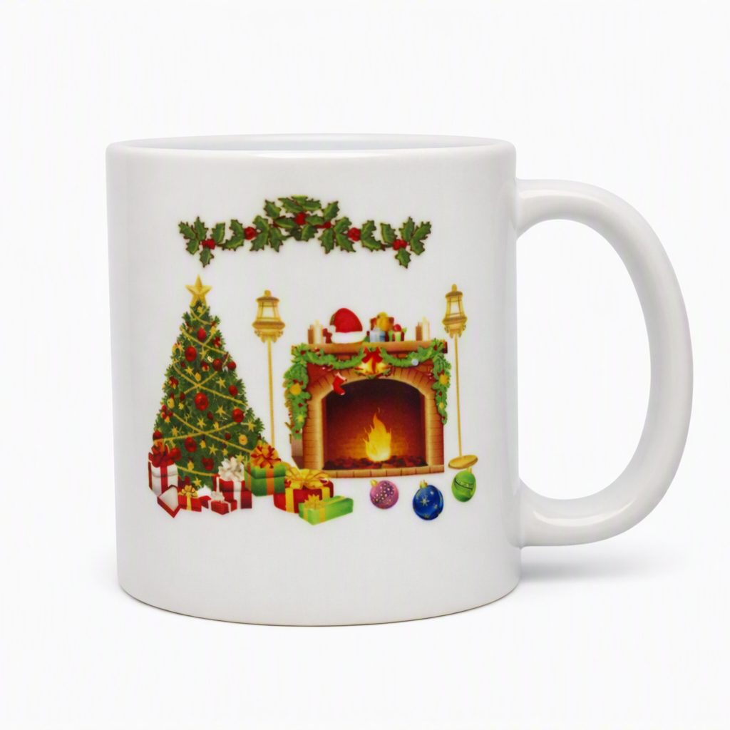 8‑Piece Christmas Ceramic Dinnerware Set for Four