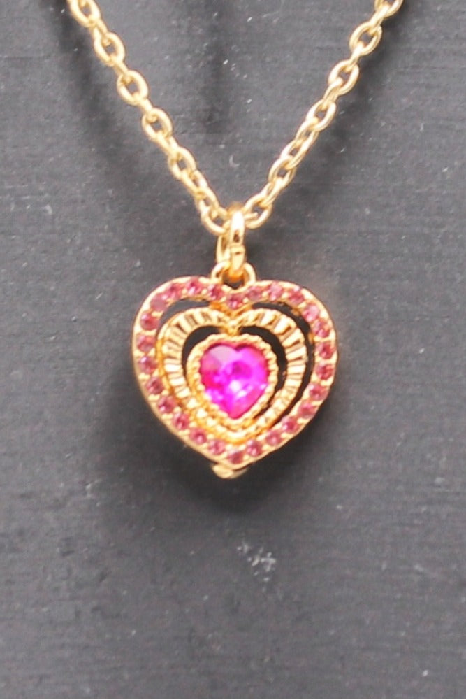 Enchanting Heart Charm Necklace