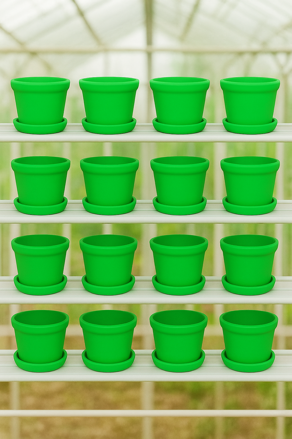 Green Plant Pots