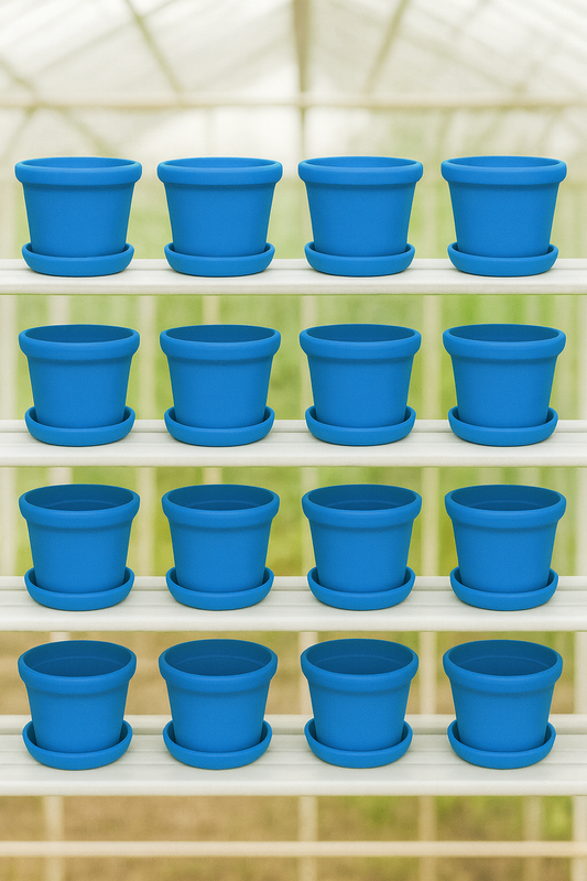 Blue Plant Pots