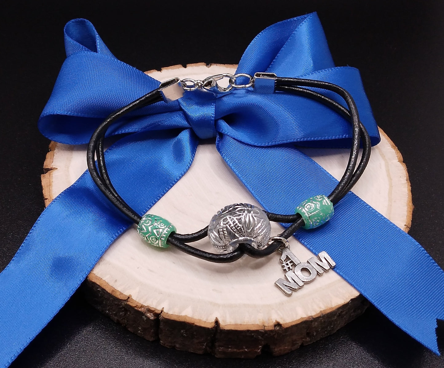 Mom Leather Bracelet