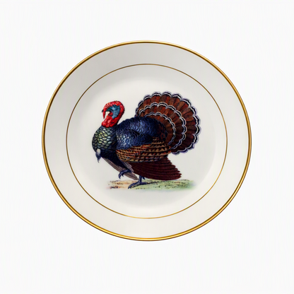 8‑Piece Ceramic Turkey Plate Set (10‑inch + 8‑inch)