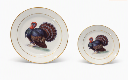 8‑Piece Ceramic Turkey Plate Set (10‑inch + 8‑inch)