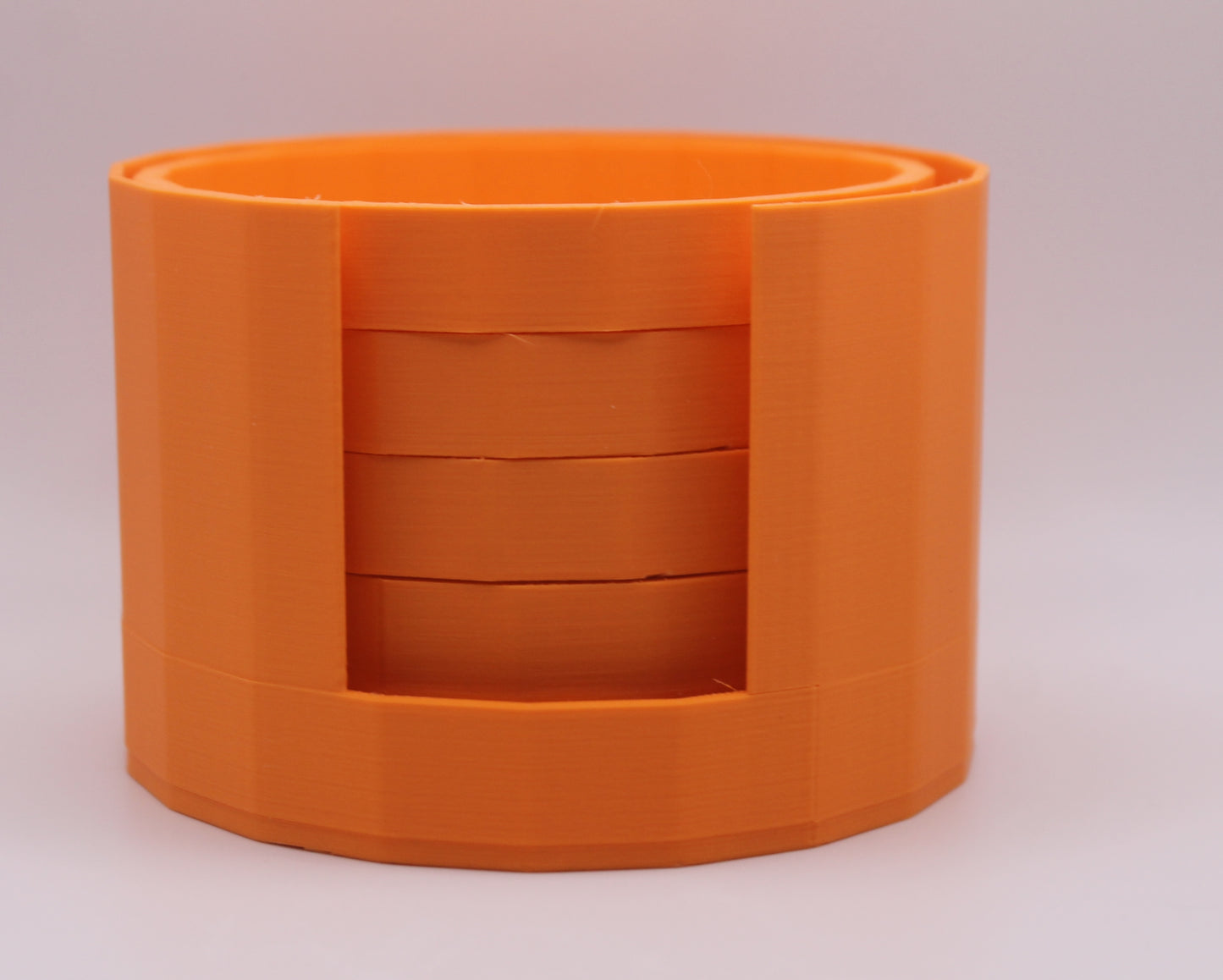 Orange Holder With  Five Coasters