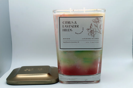 Citrus & Lavender Fields Pillow Candle