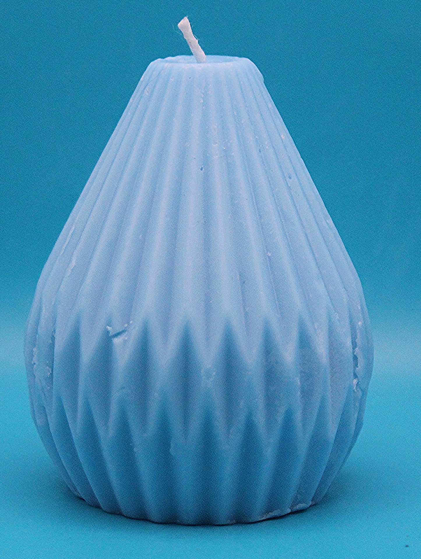 Blue Pear Shape Candle