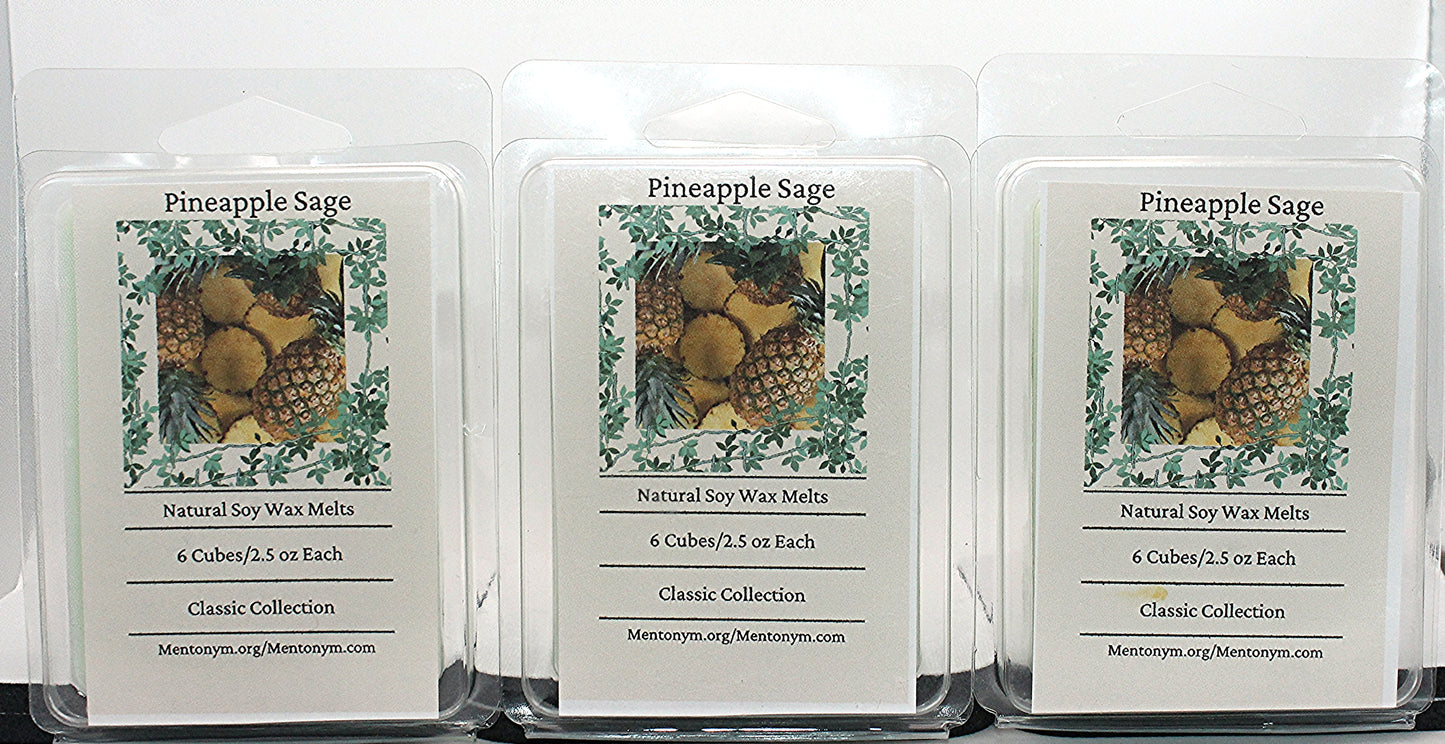 3 Pack Pineapple Sage Wax melts