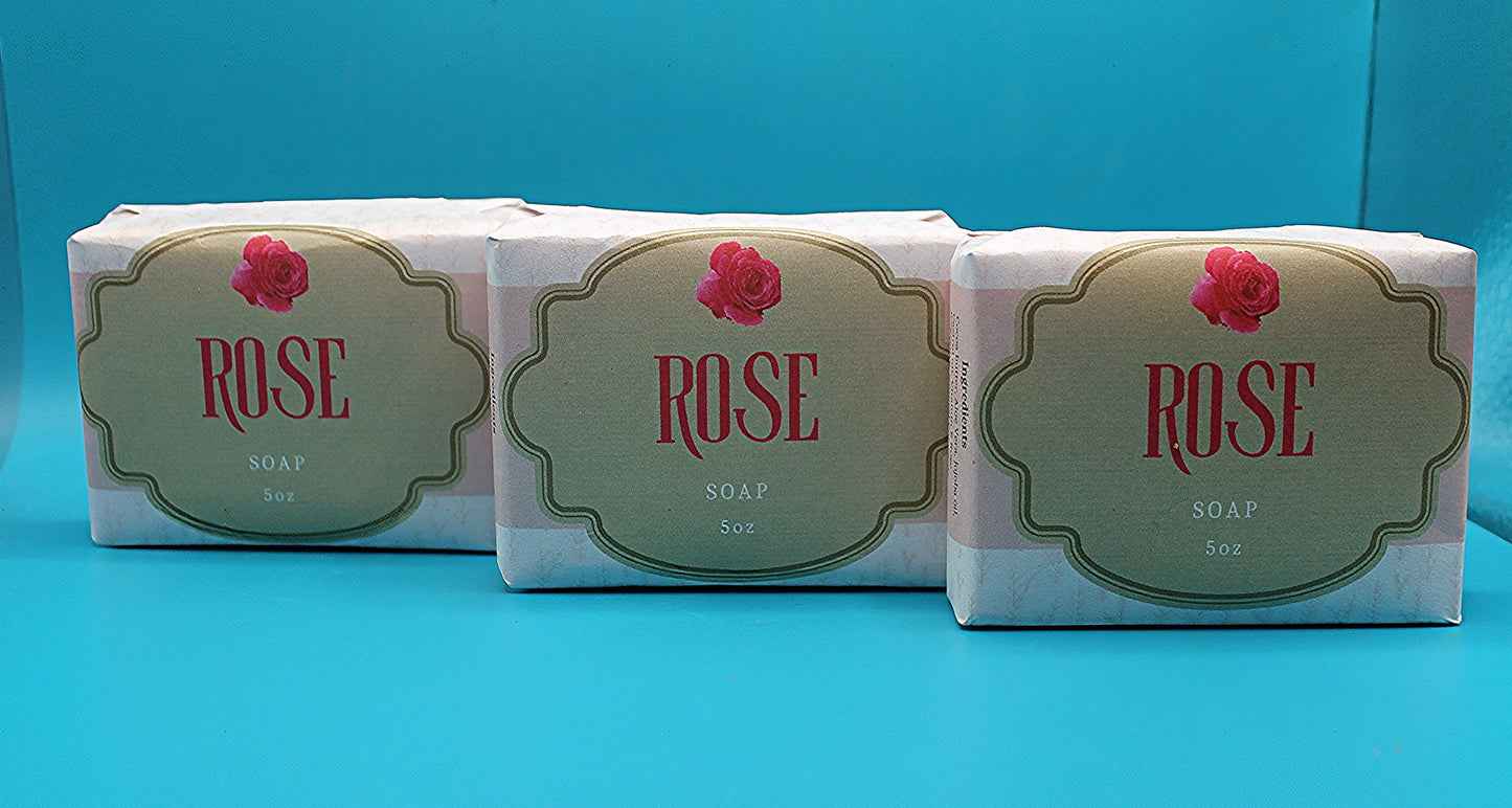 3 Pack Rose Soap