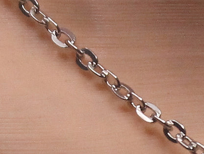 Rhodium Heart  Necklace