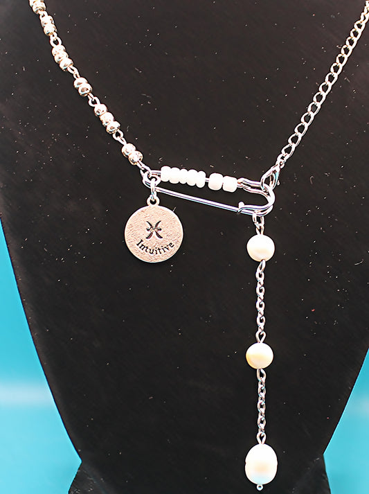 Silver Chain Pisces Choker