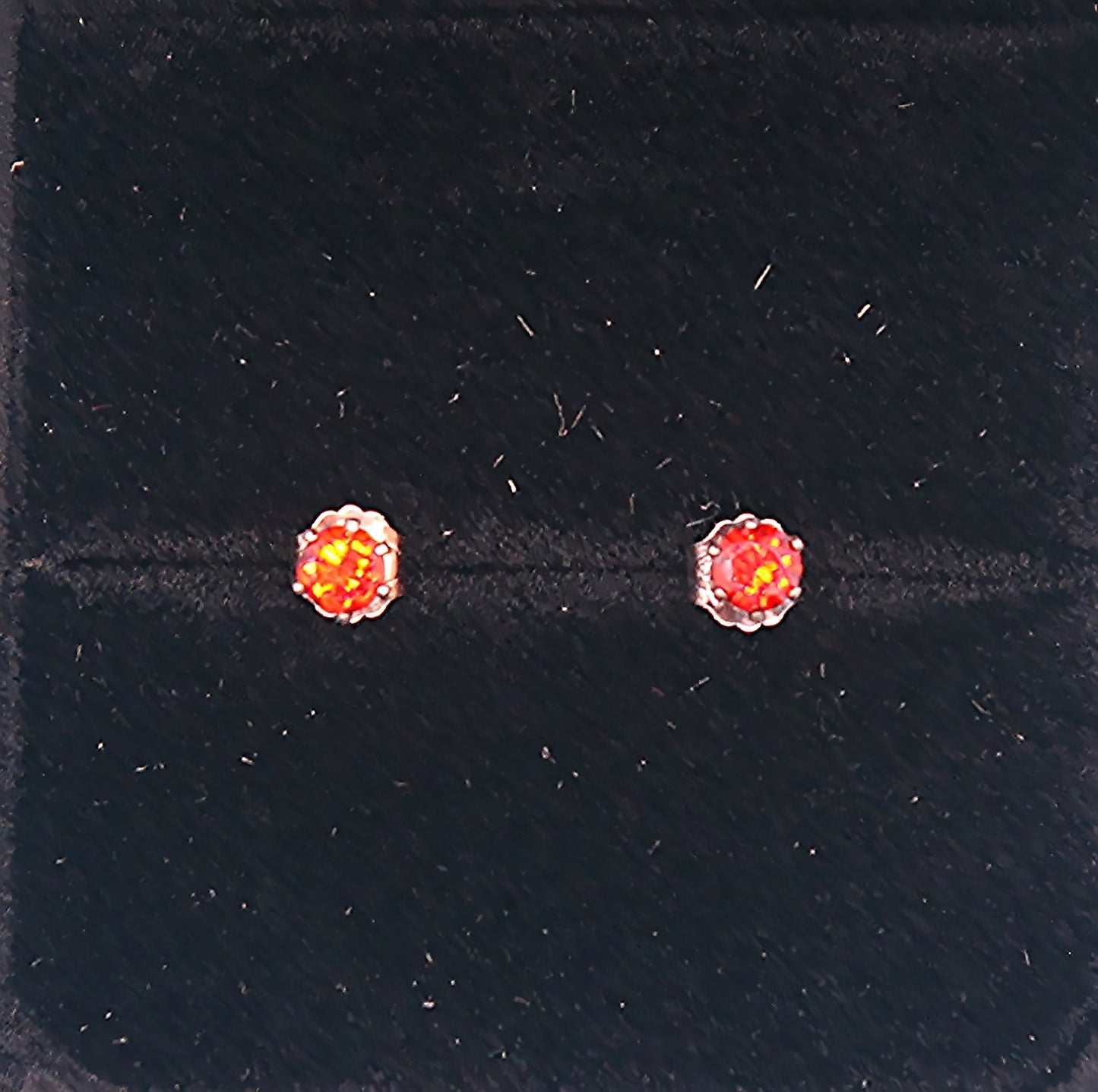 Red Garnet Studded Earrings