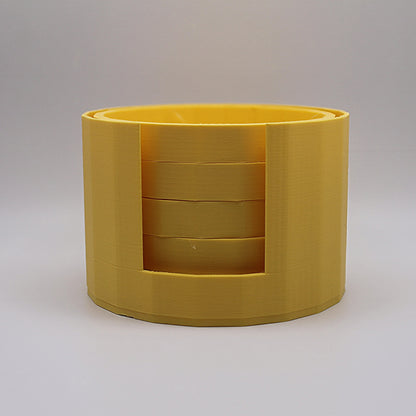 Yellow Holder With five Coasters