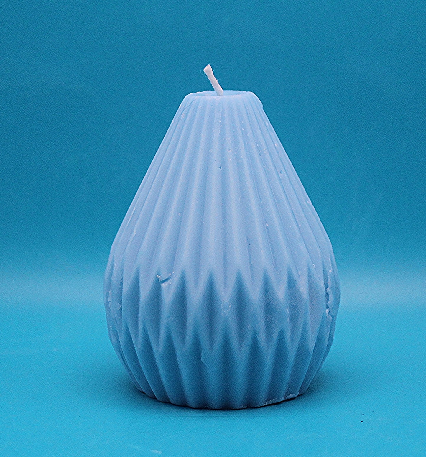 Blue Pear Shape Candle