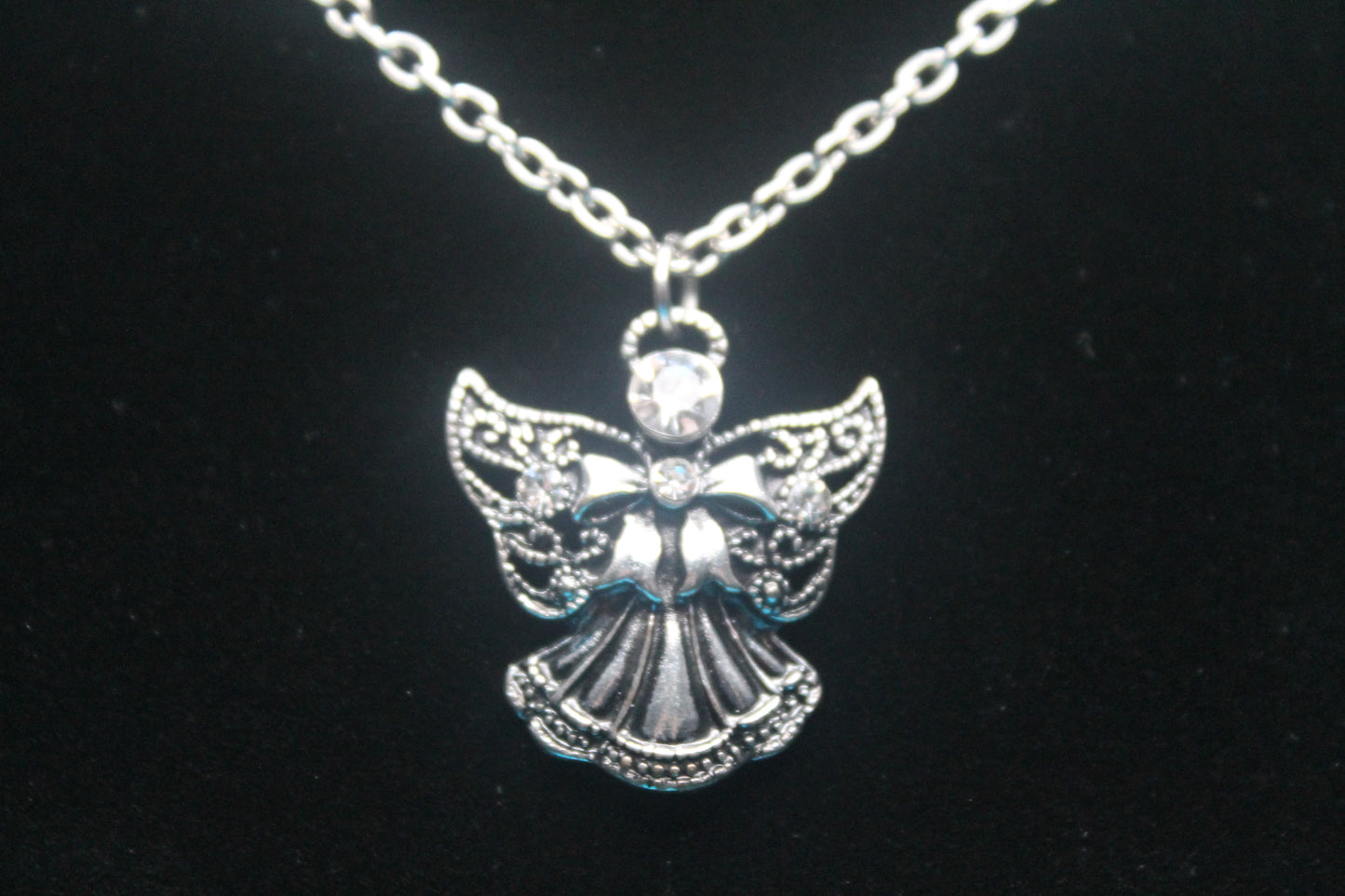 Angel Rhinestone Necklace