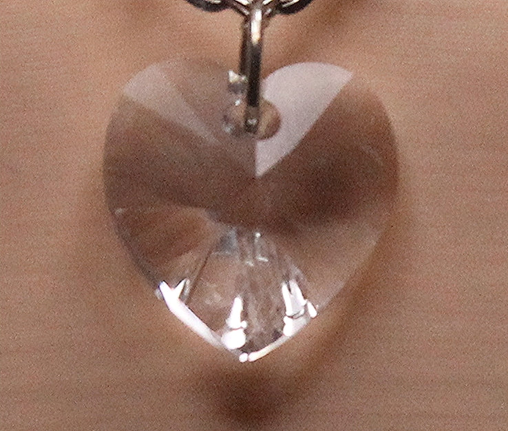 Rhodium Heart  Necklace