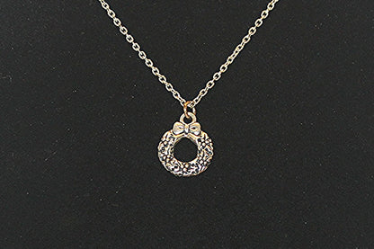 Christmas Wreath Necklace