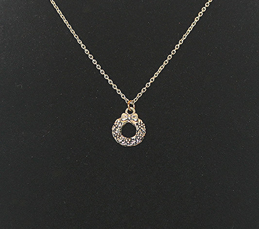 Christmas Wreath Necklace