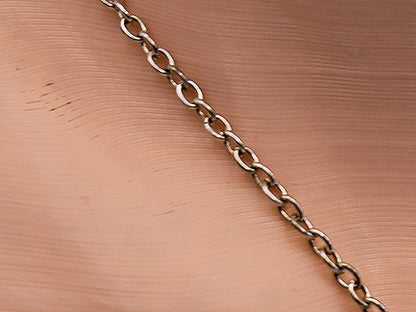 Silver Crystal Owl Necklace