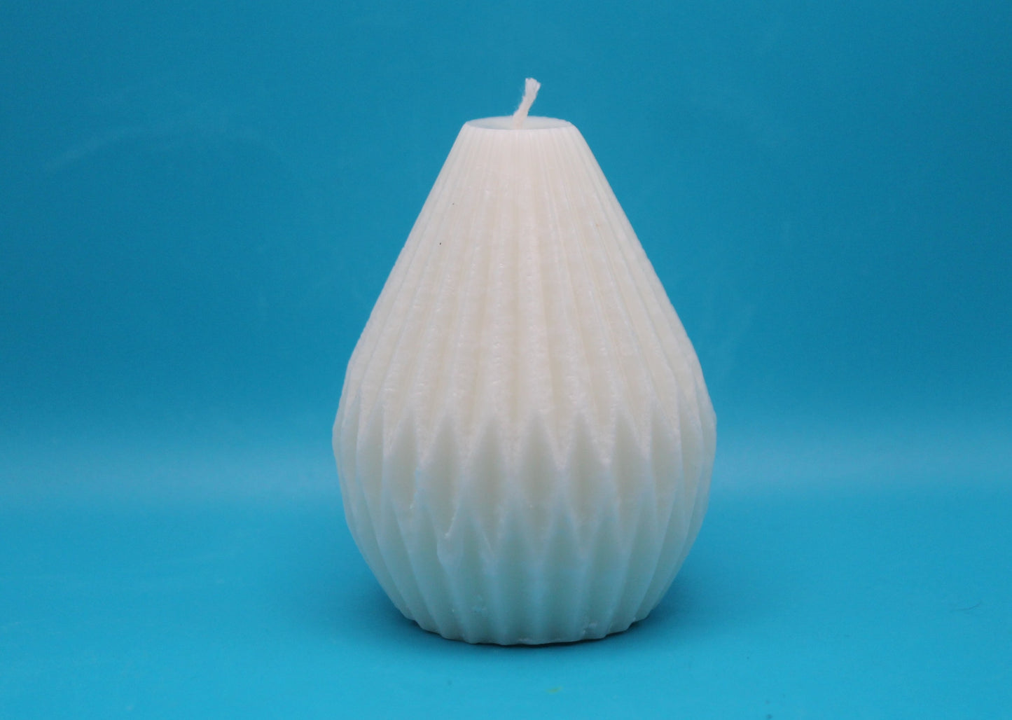 White Pear Shape Candle