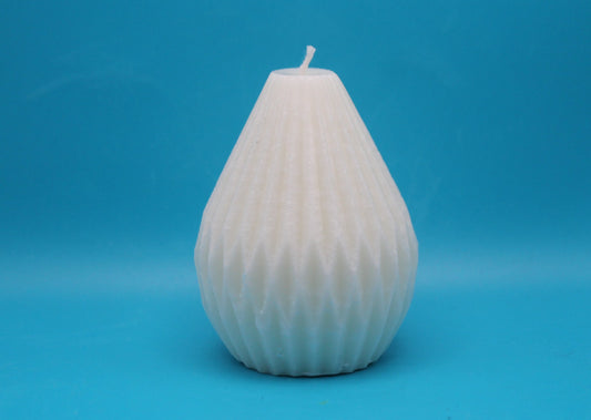 White Pear Shape Candle