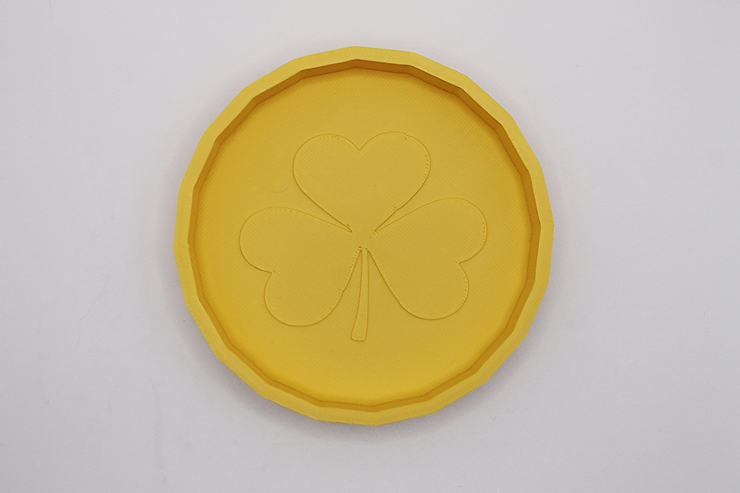 Yellow Coaster with Holder