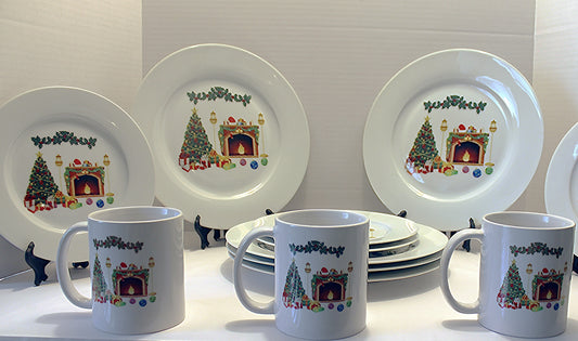 Christmas Dinnerware-Set of 4