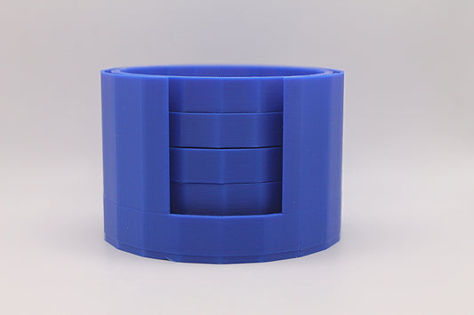 Blue holder with Coaster