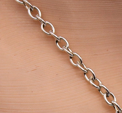 Lt. Amethyst Stepped Charm White Bronze Plate