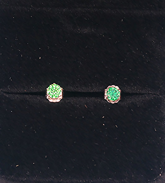 Emerald Studded Earrings