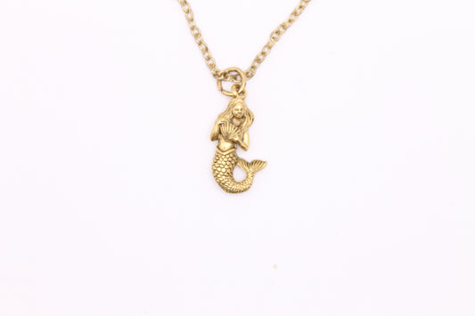 Golden Mermaid Necklace