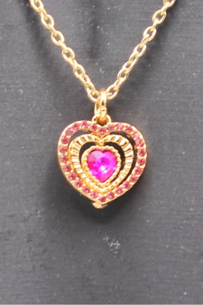 Enchanting Heart Charm Necklace