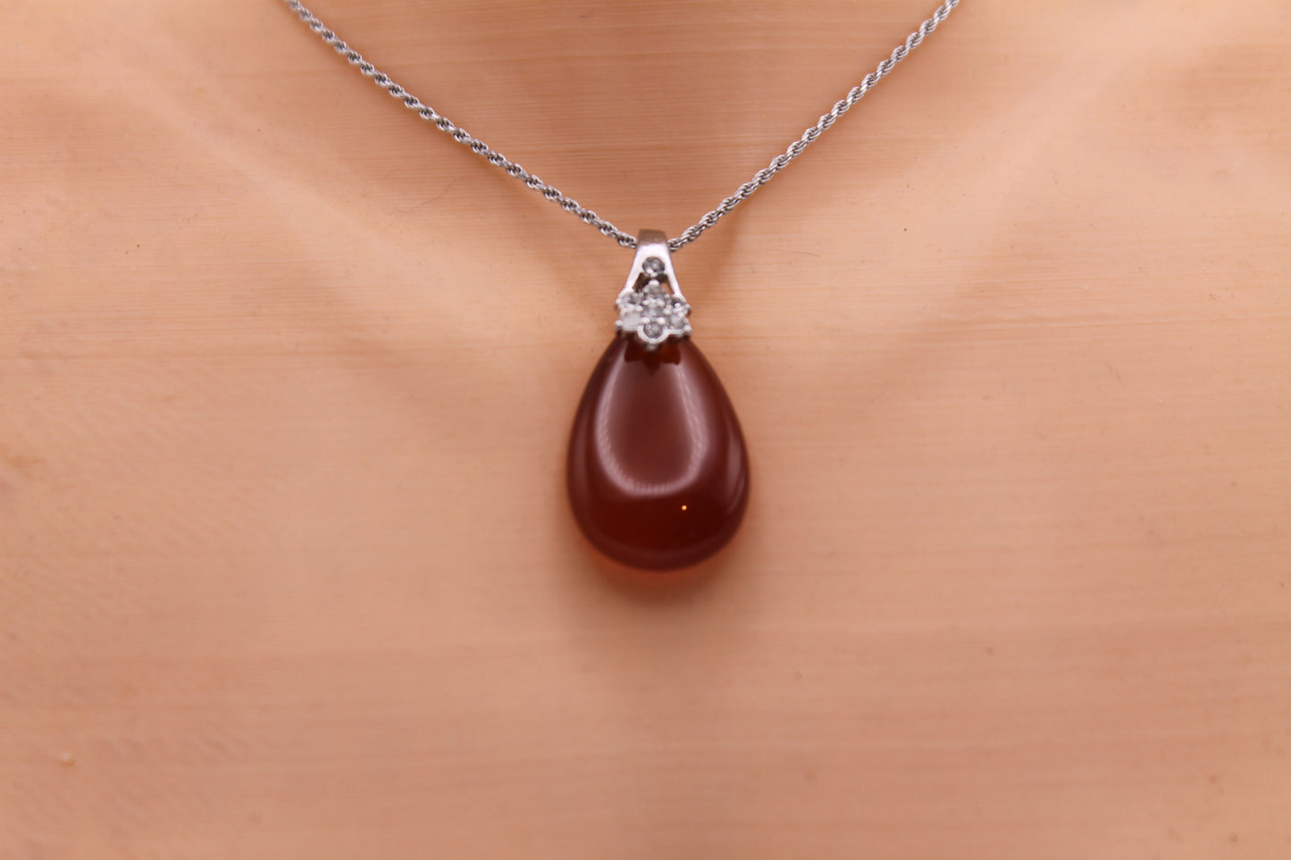 Red Gate Teardrop necklace