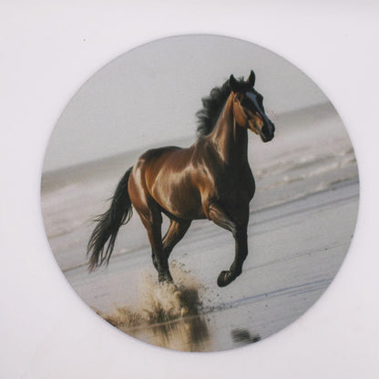 Galloping Seashore Horse Mouse Pad