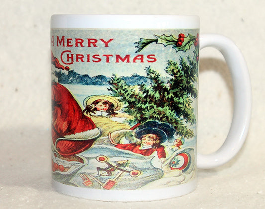 Children and Santa Claus Mug